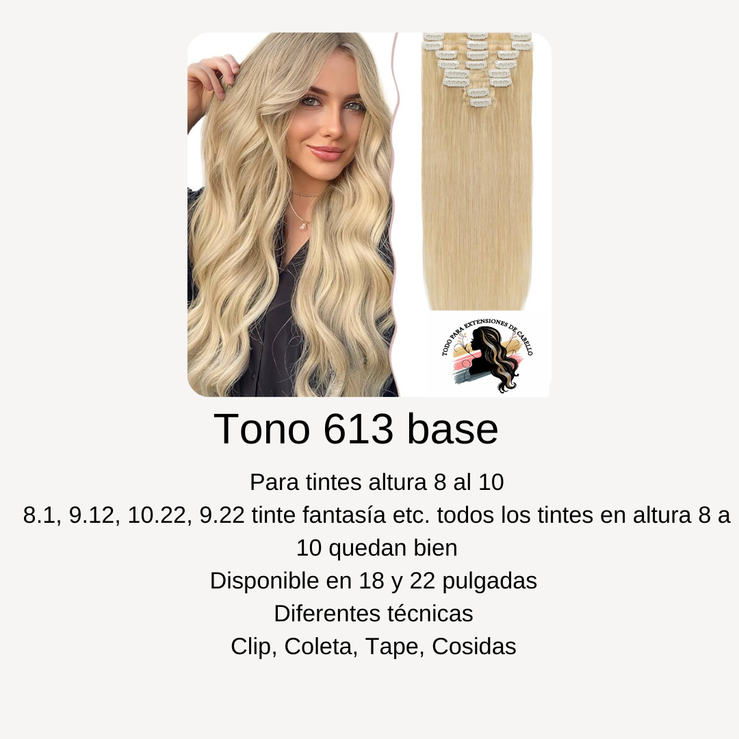 Clip Rubio 613 (Base) 18 pulgadas 100g