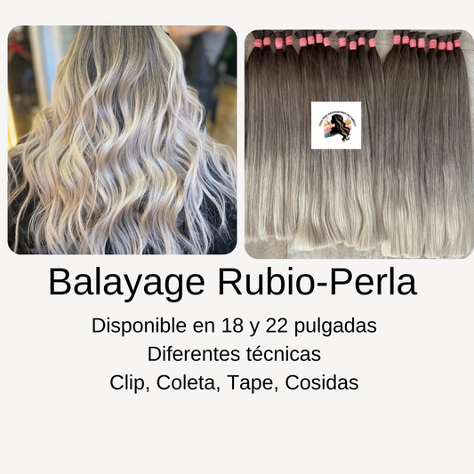 Clip Balayage Rubio Perla 18 pulgadas 100g